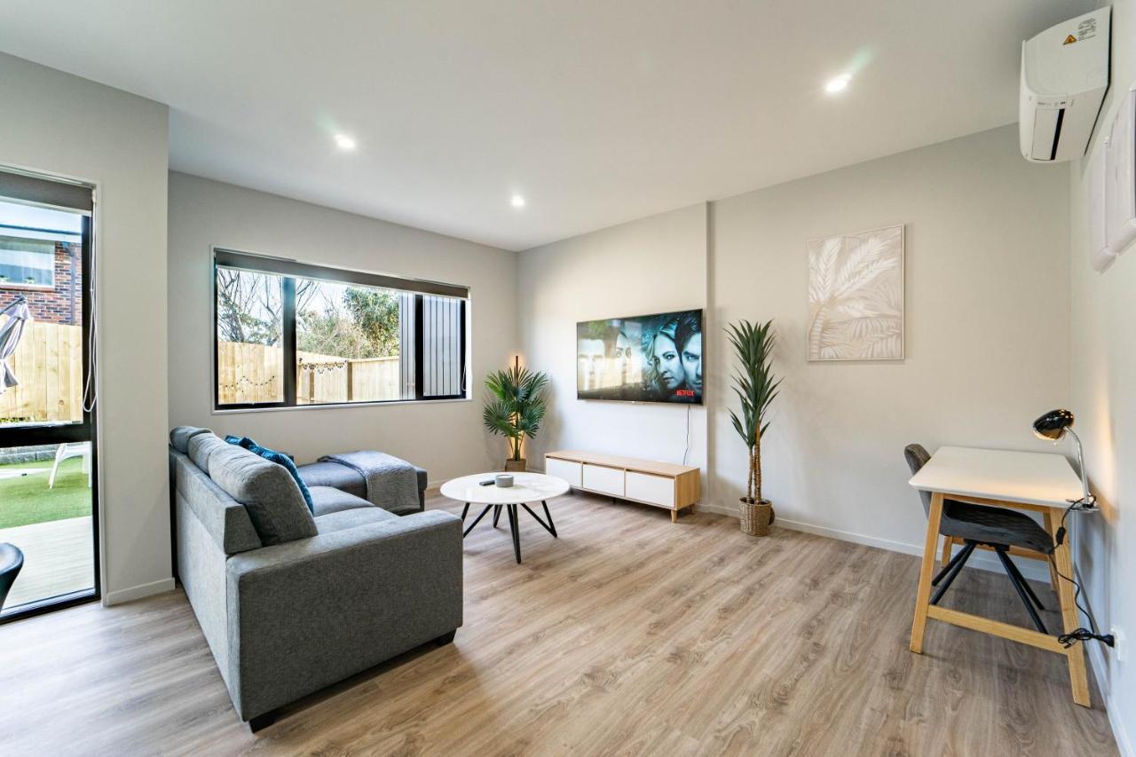 Modern Sunnyhills Town House Villa Auckland Bagian luar foto